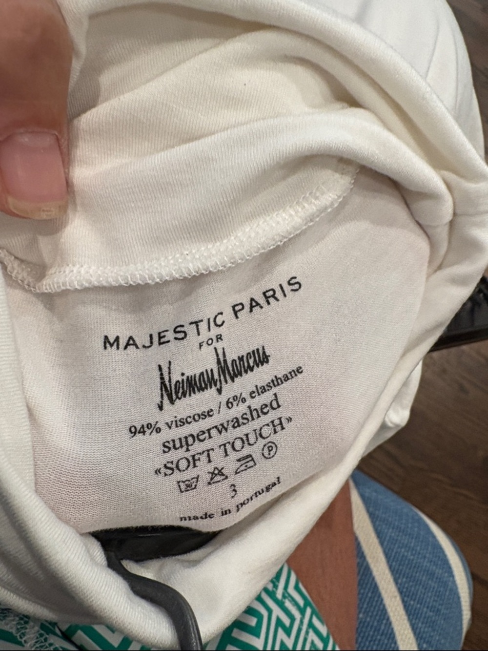 Majestic White Sleeveless Turtleneck Camisole - Picture 2 of 2